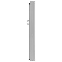 Lasamot Tenda da terrazzo a Scomparsa, Struttura Telaio in Acciaio Tenda da Esterno 100x500 cm (Altezza x Larghezza) in Tessuto Poliestere Grigio
