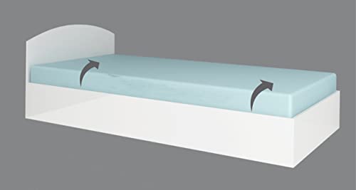 Letto Singolo LG10 90x200 Con Contenitore (bianco lucido)