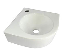 1 lavabo in ceramica piccolo rettangolare da parete in ceramica 41 x 21,5 cm.