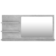 vidaXL Specchio da Bagno Grigio Cemento 90x10,5x45 cm in Truciolato