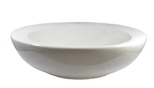 1 x lavabo in ceramica rotondo grande lavabo in ceramica 46 x 46 x 13,5 cm