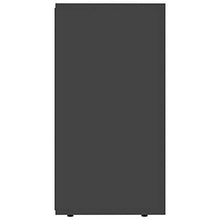 GOTOTOP Credenza in legno truciolato con 2 ante e 4 cassetti, armadio ausiliario moderno per corridoio, soggiorno, camera da letto, 120 x 36 x 69 cm, grigio