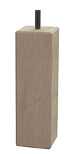 MEGALUXFRANCE - Set di 10 piedi per letto, mobili quadrati in faggio massiccio grezzo, 46 x 46 x 150 mm