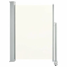vidaXL Tenda da Sole Laterale Retrattile per Patio Privacy Automatica Schermo Parasole Frangivento 80x300 cm in Tessuto PU Grigio Telaio in Ferro