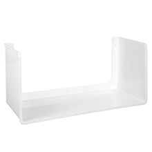 mDesign Set da 2 Portaoggetti da parete – Pratico scaffale muro per tutti gli ambienti della casa – Robusto portaoggetti in plastica – bianco