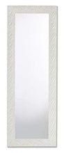 MO.WA Specchio Parete Bianco 50x145, stile shabby, specchiera lunga muro parete, made in Italy