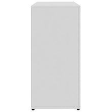 XHCP Credenza, Comodino, Comodino, cassettiera per la casa Soggiorno Camera da Letto Bianco Lucido 80x36x75 cm truciolare