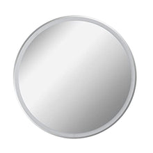 FACKELMANN B.Perfekt - Set di mobili da bagno, 3 pezzi, con mobiletto in ceramica, 80 cm e specchio rotondo a LED