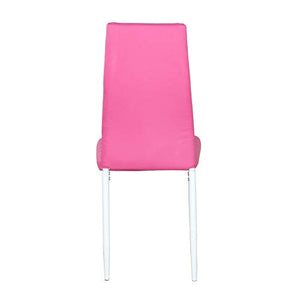 Set di 4 sedie Parson con schienale alto, in pelle sintetica impermeabile, per sala da pranzo, cucina, soggiorno