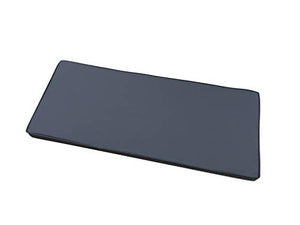 Cuscino per mobili da giardino a 2 posti, in metallo, colore grigio chiaro, 95 x 45 x 35 cm