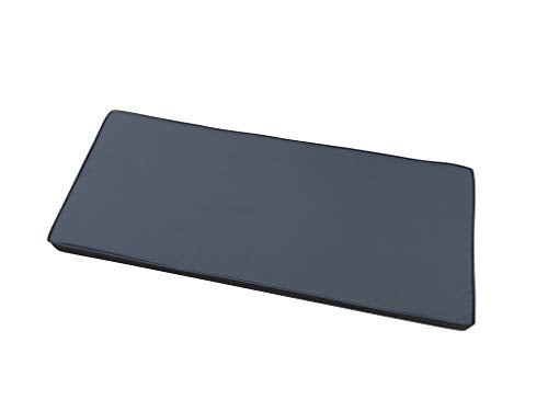 Cuscino per mobili da giardino a 2 posti, in metallo, colore grigio chiaro, 95 x 45 x 35 cm