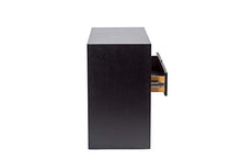 D.G.M. Srl Cassettiera comò Orizzontale Cronos con 4 cassetti, Legno con Finitura Wengé, Nero, L.100,5 x P.45 x H.76 cm