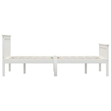 Lasamot Struttura Letto in Legno massello di Pino per Adulti, Bambini, Struttura Letto con 2 cassetti, Bianco, Dimensioni Materasso Adatte 140x200 cm (Senza Materasso)