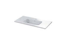 Randalsa - Mobile da bagno, larghezza 100 cm, stile classico a pavimento Kansas | Bianco opaco | Maniglia argento anticato | 101 x 89 x 46 cm Mobile + lavabo in ceramica | 2 cassetti