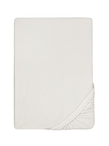 Biberna 0012344 Lenzuolo Frottee-Stretch (Altezza Materasso max. 22 cm) 1X 180X200 cm > 200X200 cm, Grigio