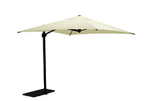 Maffei Art 137q Kronos ombrellone Laterale Quadrato cm 250x250, Tessuto PolyMa. Made in Italy. Colore Ecru