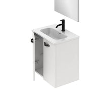 Amizuva Aneko Mobile Bagno, Legno, Bianco Lucido, 50 x 50 x 35