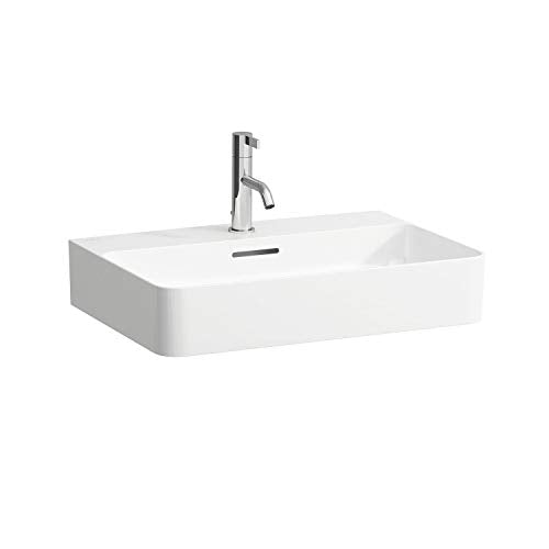 Laufen Lavabo Mobile Val, 3 Fori per Rubinetto, con sfioratore, 600x420, Bianco, colorazione: Bianco Opaco - H8102837571081