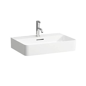 Laufen Lavabo Mobile Val, 3 Fori per Rubinetto, con sfioratore, 600x420, Bianco, colorazione: Bianco Opaco - H8102837571081