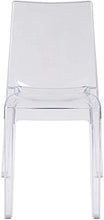 Mediawave Store - Set 4 pz Sedia CRYSTAL LIGHT Design Trasparente in Policarbonato Sedia da Sala da Pranzo, Sedia Trasparente, Per Casa, Arredo Bar o Locale, Sedie in Policarbonato Trasparente