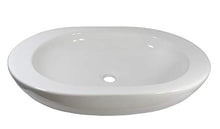 1 x lavabo in ceramica ovale grande lavabo in ceramica 59 cm L 42 cm B