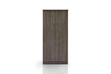 Dmora Armadio scarpiera a 2 Ante, Legno Scuro, 62 x 34 x 147 cm