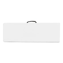 Newstorm OSKARBENCH180, Valigia da banco pieghevole in acciaio, 184 x 30.5 x 44.56 cm, Colore bianco