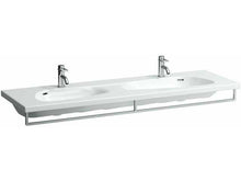 Laufen Palomba Lavabo Doppio lavabo incassabile sotto, 1 Foro per Rubinetto, con sfioratore, 1600x500, colorazione: Bianco con LCC - H8148094001041