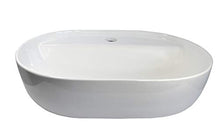 KERAMIK Lavabo ovale in ceramica, 500 x 380 x 120 mm