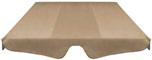 Wakects Tetto di Ricambio per Dondolo, Baldacchino Dondolo da Giardino Tetto Dondolo Copertura, 226 x 186 cm, Taupe