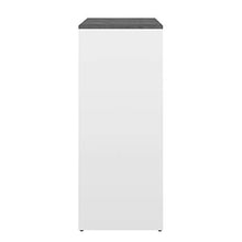Temahome Tavolo da Bar Gavarnie, Particle Board, Bianco/Grigio (White & Concrete), 94 x 40 x 101 cm