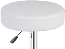 Beltom 2 SGABELLI da Bar E Cucina con PENISOLA Regolabili in Altezza Sedia Girevole per PIZZERIE Pub RISTORANTI Hotel Soggiorno Ufficio - Modello Star - X2-Bianco