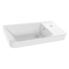 Fackelmann - Set di mobili da bagno da 4 pezzi, stile Milano, con specchio da bagno a LED, 55 cm e cesto portabiancheria pieghevole, effetto lino