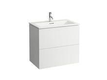 Laufen Kartell Kombipack, Combinazione di lavabo e sottopiano lavabo con 2 cassetti, 800x500, colorazione: Neve (Bianco Opaco) - H8603356401041