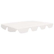 Tidyard Baldacchino di Ricambio per Dondolo da Giardino 226x186 cm Crema/Giallo/Arancione/Rosso Vino/Marrone/Bianco,Tetto per Dondolo da Giardino per Esterno