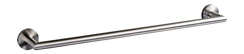 Ambrosya® | Scaldasalviette Esclusivo in Acciaio Inox | Bagno Supporto Staffa Asciugamano Gancio Bar Rack Rod (Acciaio Inossidabile (Spazzolato))