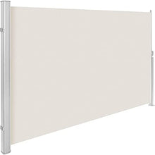 BOUDECH Tenda Laterale avvolgibile Parasole e frangivento 180x300cm con Struttura Inossidabile Interamente in Alluminio - Separè divisore frangivista da Giardino per Privacy e riservatezza. (Beige)