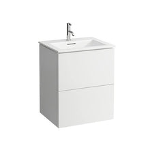 Laufen Kartell Kombipack, Combinazione di lavabo e sottopiano lavabo con 2 cassetti, 600x500, colorazione: Neve (Bianco Opaco) - H8603336401041