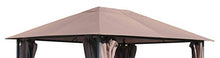 QUICK STAR Tetto di ricambio per gazebo da giardino, 250 g, 3 x 4 m, grigio talpe/beige RAL 7006, rivestimento di ricambio