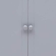 Tidyard Armadietto Grigio 60x30x75 cm in Legno di Paulownia