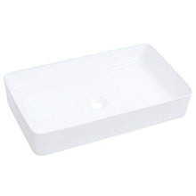 Mobile da bagno rettangolare in ceramica bianca con lavabo ad alte prestazioni per uso domestico