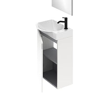 Amizuva Mika Mobile da Bagno, Legno, Bianco Lucido, 45 x 60 x 25 cm