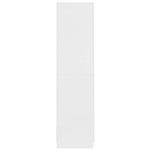 Montloxs Armadio a 2 Ante, Mensola Grande con Barra Appendiabiti, mobili per Camera da Letto, 90x52x200 cm, Bianca