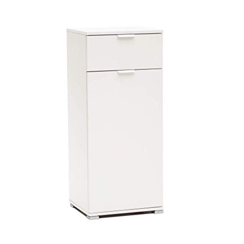 Armadietto mobiletto assemblato per bagno camera da letto (Bianco, 45 x 38 x 103 h)