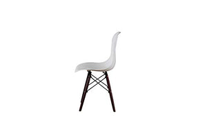 SWEETHOME Set di 4 sedie da pranzo tavolo tavolo in legno spray per soggiorno, ufficio, caffè (bianco)