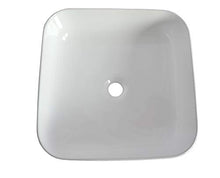 1 x lavabo in ceramica rettangolare lavabo da bagno lavabo 39 x 39 cm