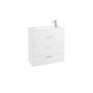 Roca Lavabo + Mobile Base 3 Cassetti Unik Debba, 70 x 36 x 72 cm, Bianco (Riferimento: A857127806)