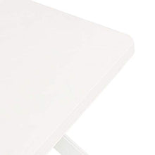 Qnotici Tavolo da Giardino Pieghevole in plastica, Tavolo da Giardino per Il Tempo Libero all'aperto, Tavolo da Giardino per riunioni di Famiglia 70 x 70 x 72 cm  Bianco