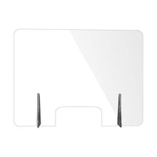 Anti-starnuto Barriera Separatore per Ufficio Acrilico Trasparente Protezione Barriera Portatile con Portello di Trasferimento Protezione per Starnuti per Ricezione Negozi Bar