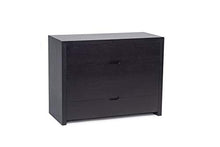 D.G.M. Srl Cassettiera comò Orizzontale Cronos con 4 cassetti, Legno con Finitura Wengé, Nero, L.100,5 x P.45 x H.76 cm
